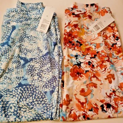 New Directions  Brand Women's Leggings New With Tags Fun Colors  XL Lot of 2